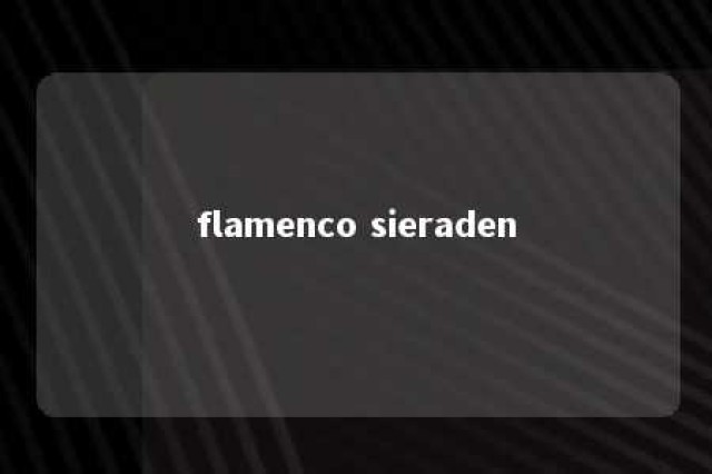 flamenco sieraden 