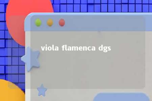 viola flamenca dgs 