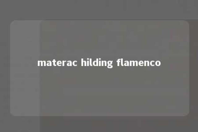 materac hilding flamenco 