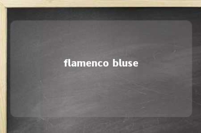 flamenco bluse 