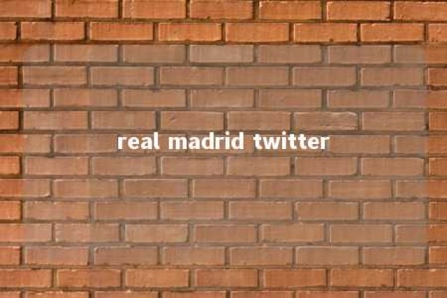 real madrid twitter 