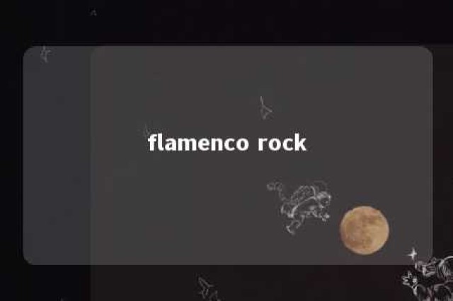 flamenco rock 