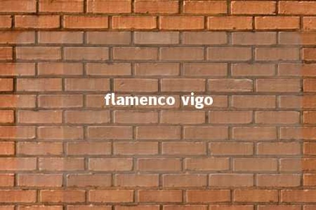 flamenco vigo 