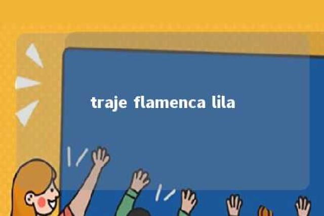 traje flamenca lila 