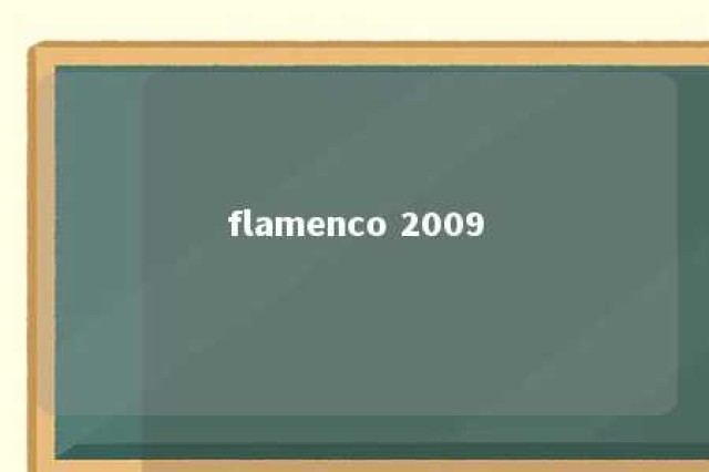 flamenco 2009 