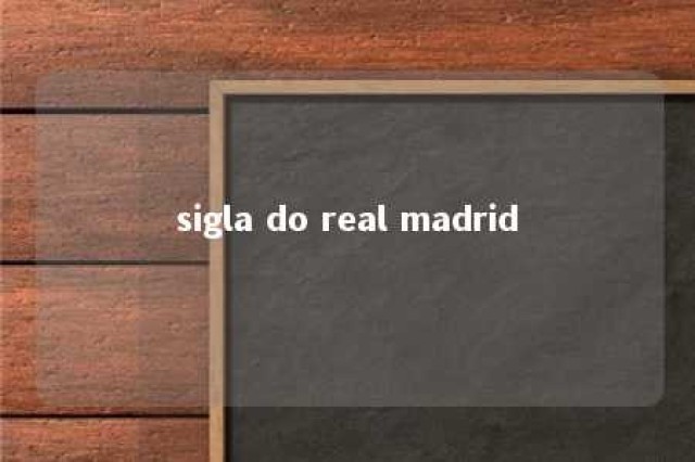 sigla do real madrid 