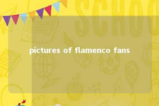 pictures of flamenco fans 