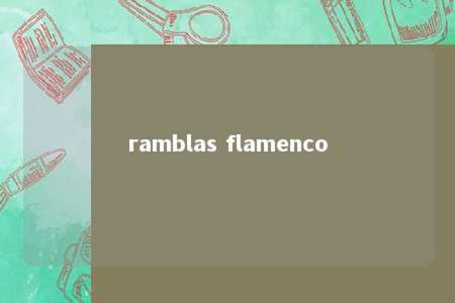 ramblas flamenco 