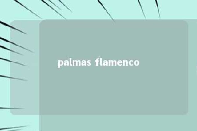 palmas flamenco 