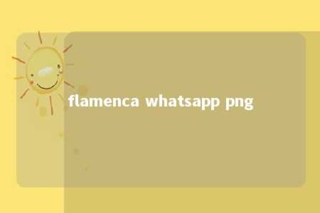 flamenca whatsapp png 