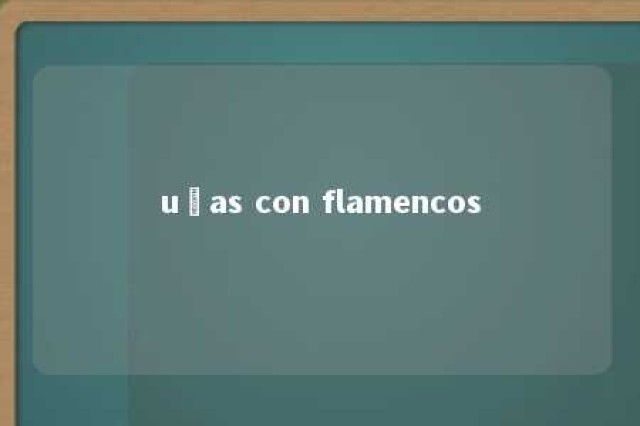 uñas con flamencos 