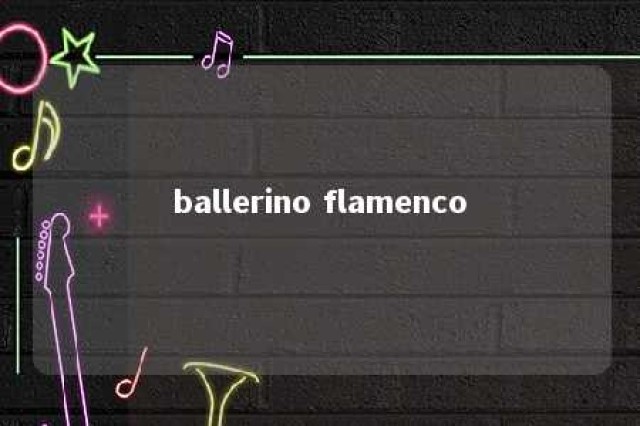 ballerino flamenco 