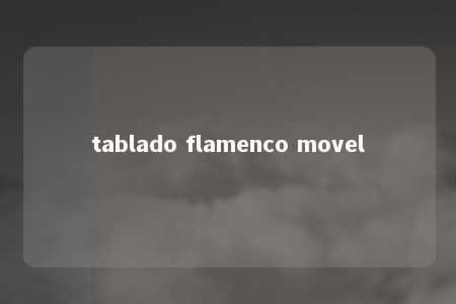 tablado flamenco movel 