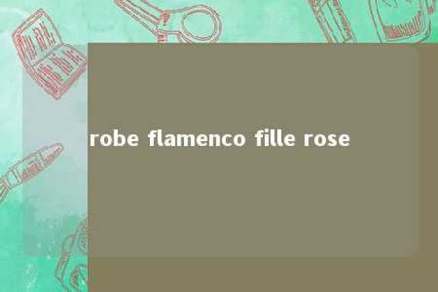 robe flamenco fille rose 