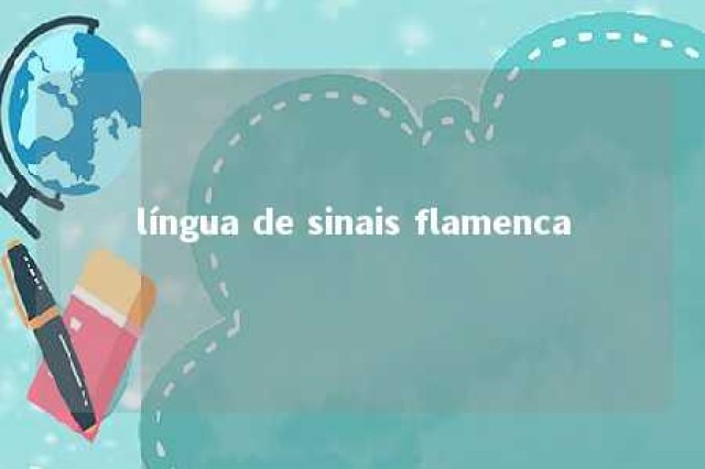 língua de sinais flamenca 