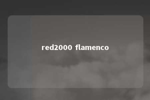 red2000 flamenco 