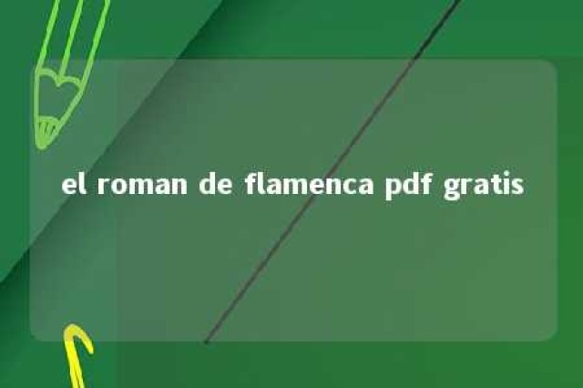 el roman de flamenca pdf gratis 