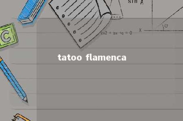 tatoo flamenca 