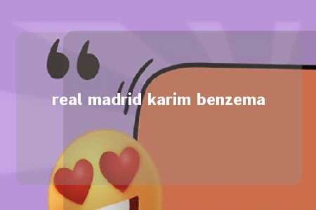 real madrid karim benzema 