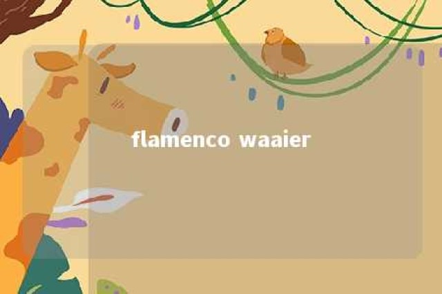 flamenco waaier 