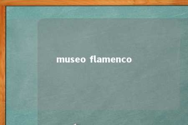 museo flamenco 