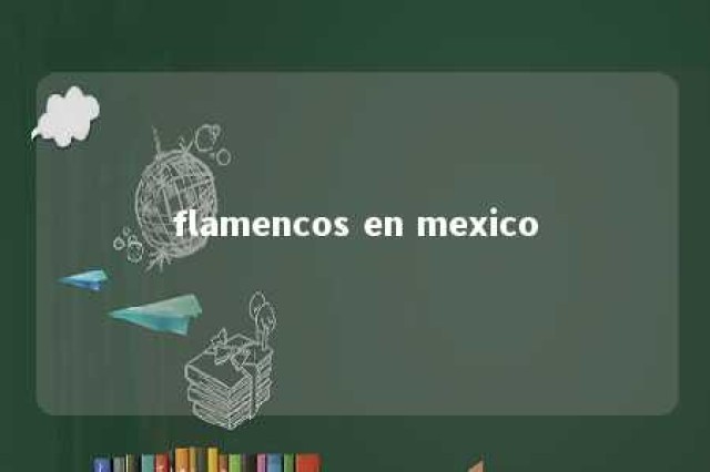 flamencos en mexico 