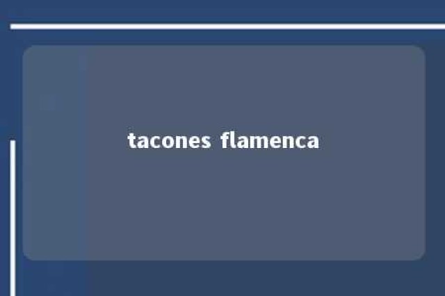 tacones flamenca 