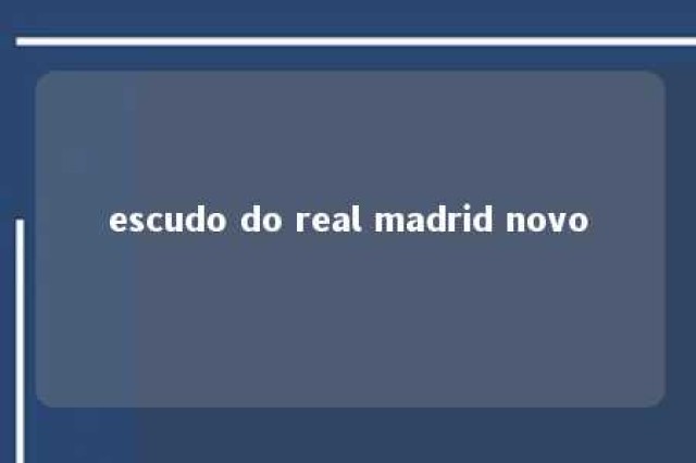 escudo do real madrid novo 