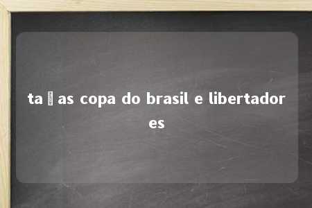 taças copa do brasil e libertadores