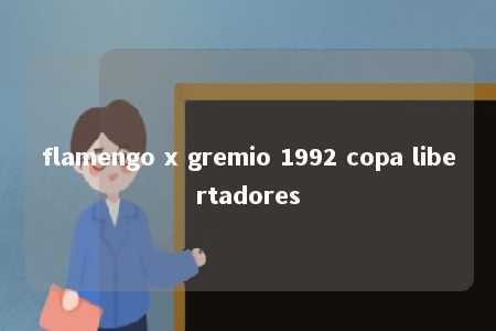 flamengo x gremio 1992 copa libertadores