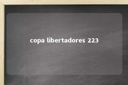 copa libertadores 223