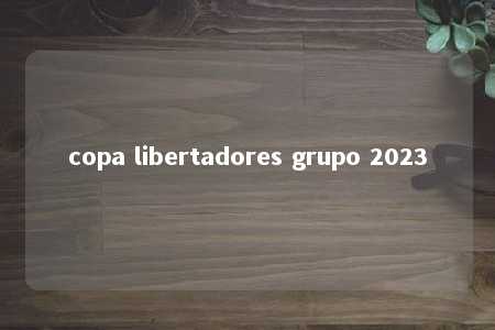 copa libertadores grupo 2023