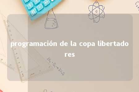 programación de la copa libertadores