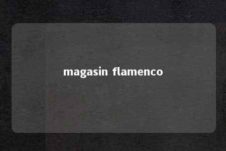 magasin flamenco