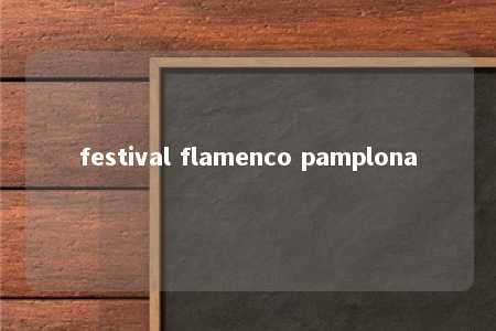 festival flamenco pamplona