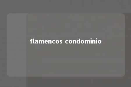 flamencos condominio