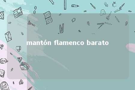 mantón flamenco barato