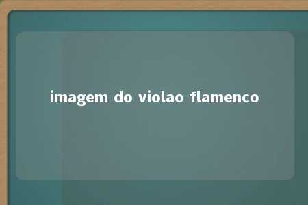 imagem do violao flamenco