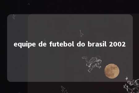 equipe de futebol do brasil 2002