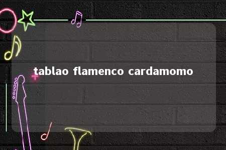 tablao flamenco cardamomo