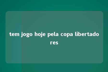 tem jogo hoje pela copa libertadores