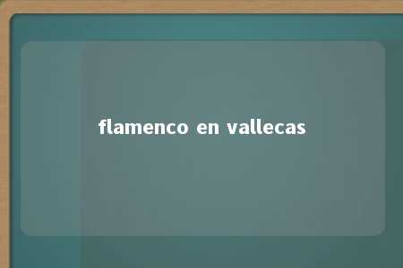 flamenco en vallecas