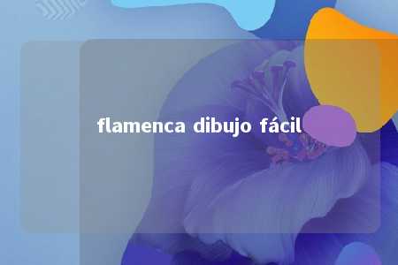 flamenca dibujo fácil