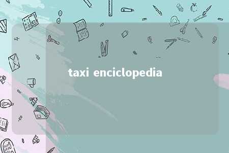 taxi enciclopedia