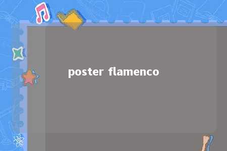 poster flamenco