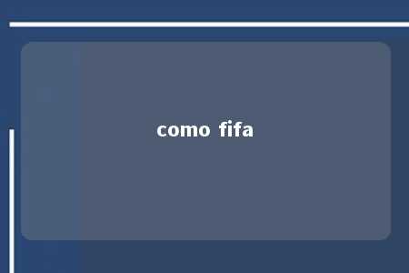 como fifa