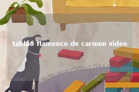 tablao flamenco de carmen video