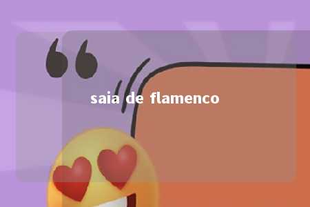 saia de flamenco