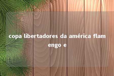 copa libertadores da américa flamengo e