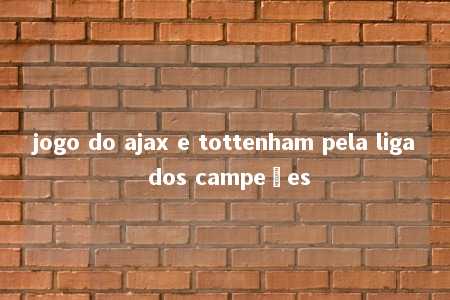 jogo do ajax e tottenham pela liga dos campeões